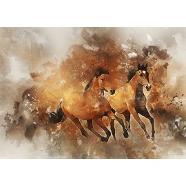 Fototapetas Bėgančių arklių pora